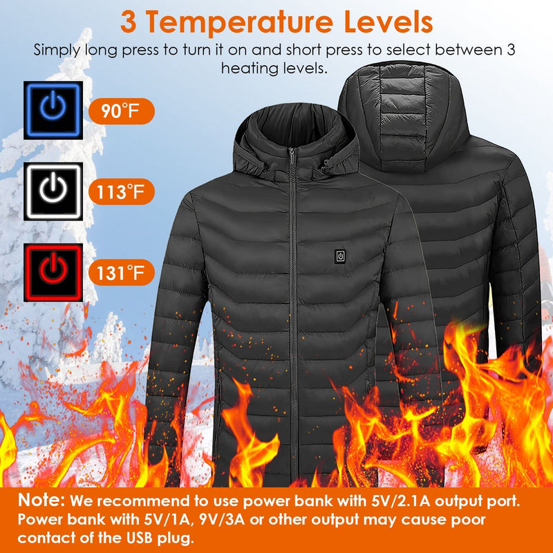 Lightweight Electric Heated Jacket Men's Outerwear - DailySale