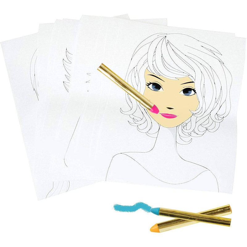 Lil Me Makeup Artist Sketch Set with 10 Design Sketch Sheets Toys & Games - DailySale