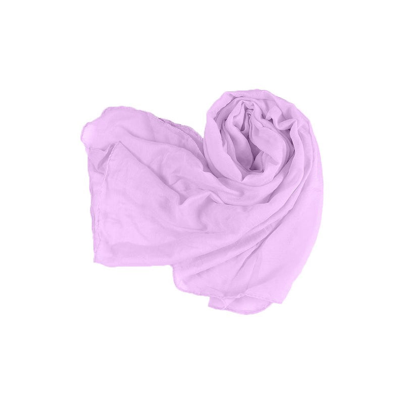 Linen & Cotton Scarf Women's Accessories Purple - DailySale