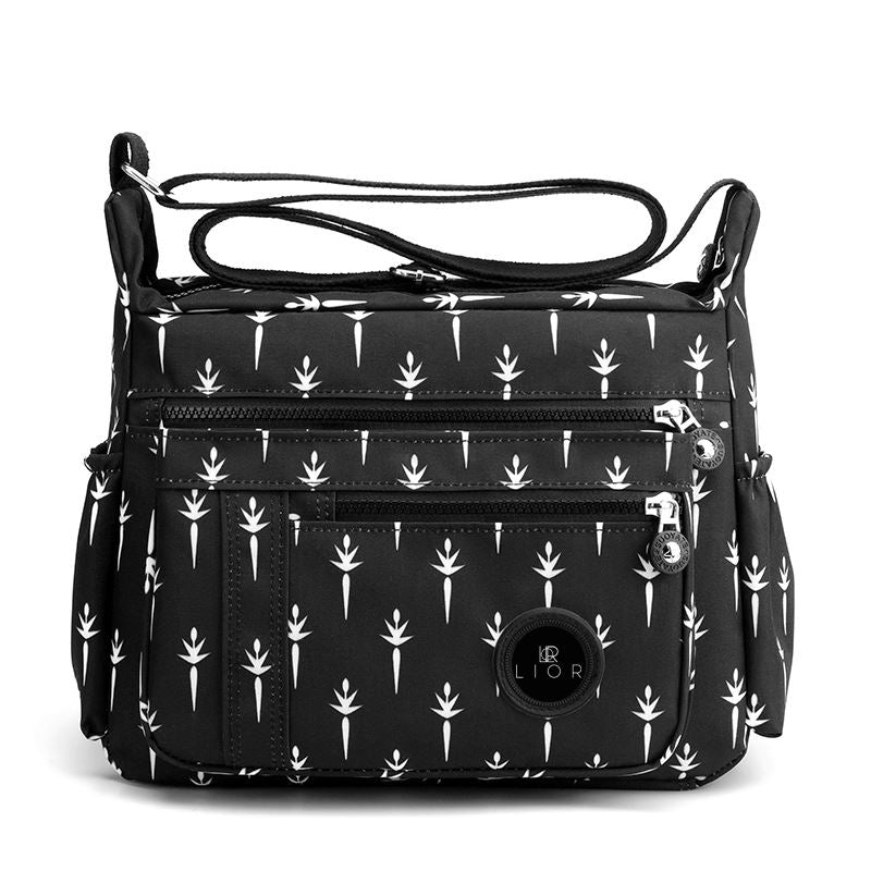 Lior Large Capacity Woman Shoulder Crossbody Bag Bags & Travel Black/White - DailySale