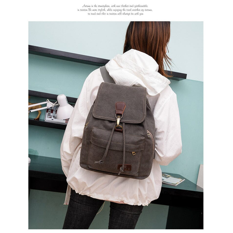 Lior Unisex Canvas Backpacks Bags & Travel - DailySale