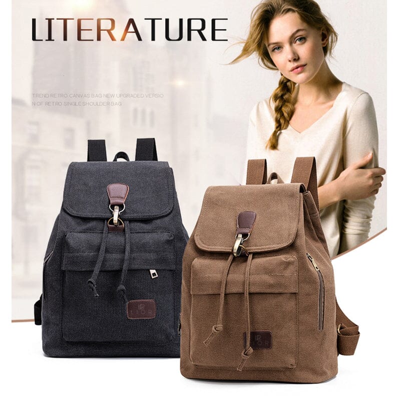 Lior Unisex Canvas Backpacks Bags & Travel - DailySale