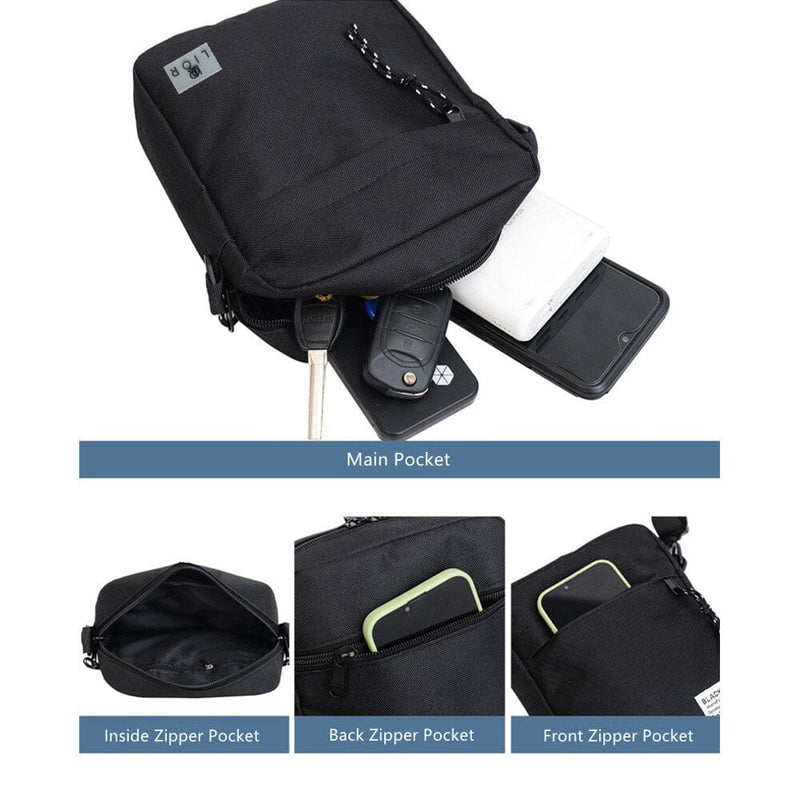 Lior Unisex Canvas Shoulder Crossbody Bag Bags & Travel - DailySale