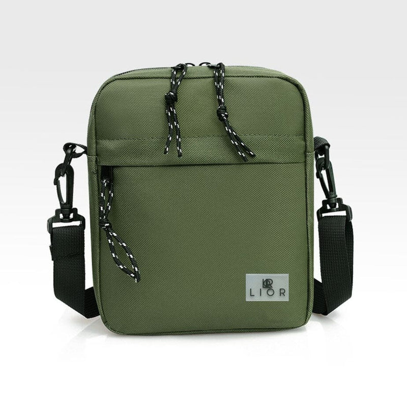 Lior Unisex Canvas Shoulder Crossbody Bag Bags & Travel Green - DailySale