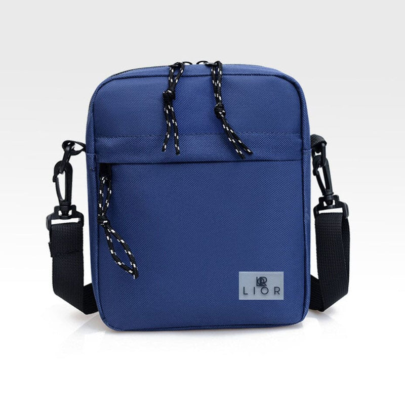 Lior Unisex Canvas Shoulder Crossbody Bag Bags & Travel Navy - DailySale