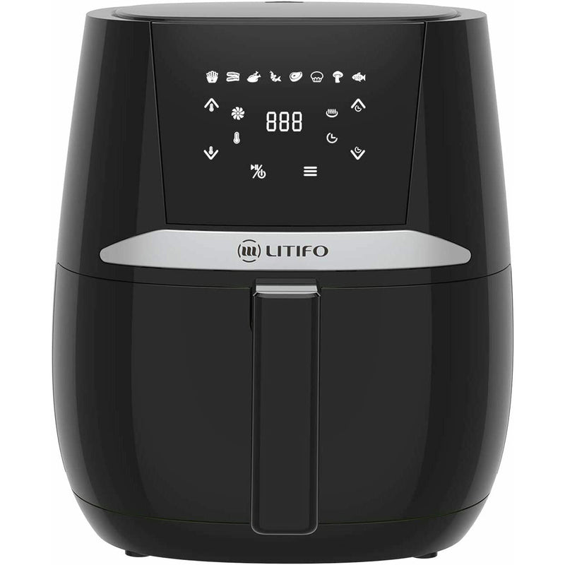 LITIFO 4.5QT Air Fryer with Digital LED Touch Screen Single Basket System Kitchen Appliances - DailySale