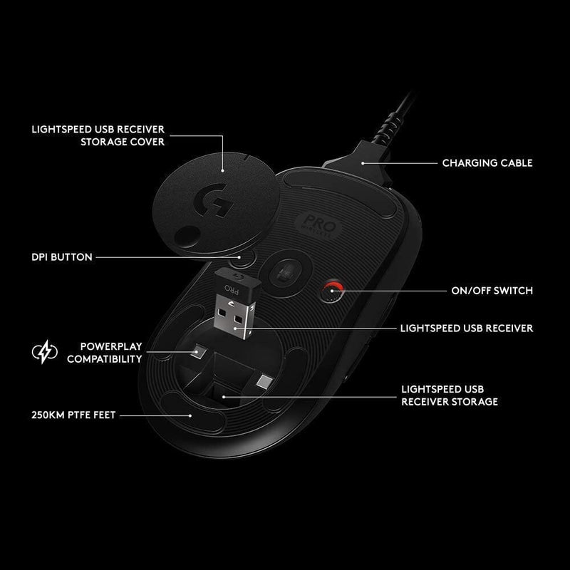 Logitech G Pro Wireless Gaming Mouse with Esports Grade Performance Computer Accessories - DailySale