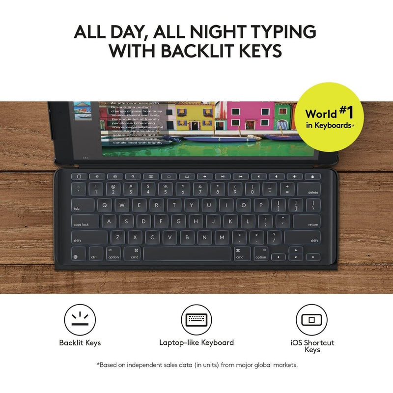 Logitech iPad Pro 12.9 inch Keyboard Case Mobile Accessories - DailySale
