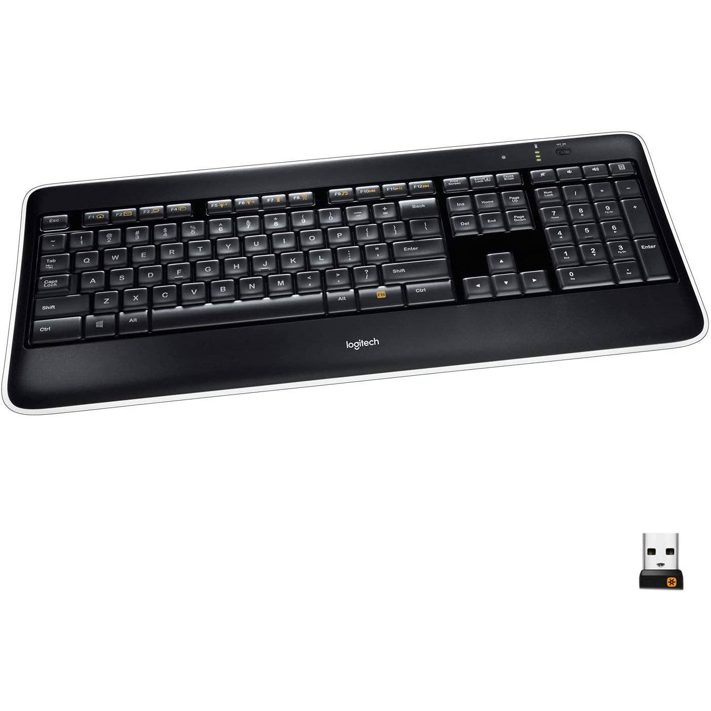 Logitech K800 Wireless Illuminated Black Keyboard Computer Accessories - DailySale