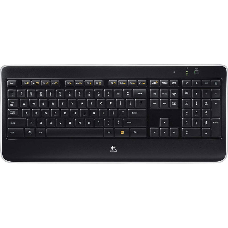 Logitech K800 Wireless Illuminated Black Keyboard Computer Accessories - DailySale