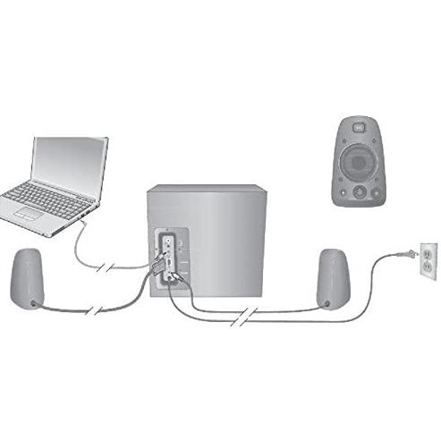 Logitech Z623 400 Watt Home Speaker System 2.1 Speaker System Speakers - DailySale