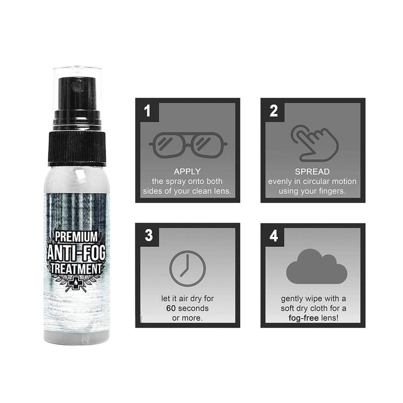 Anti Fog Spray for Glasses Eyeglass Lens Cleaner for Glasses Goggles  Windshield Ski Masks Mirrors and Windows Quick and Long-Lasting Glasses Anti  Fog Spray (2pack).