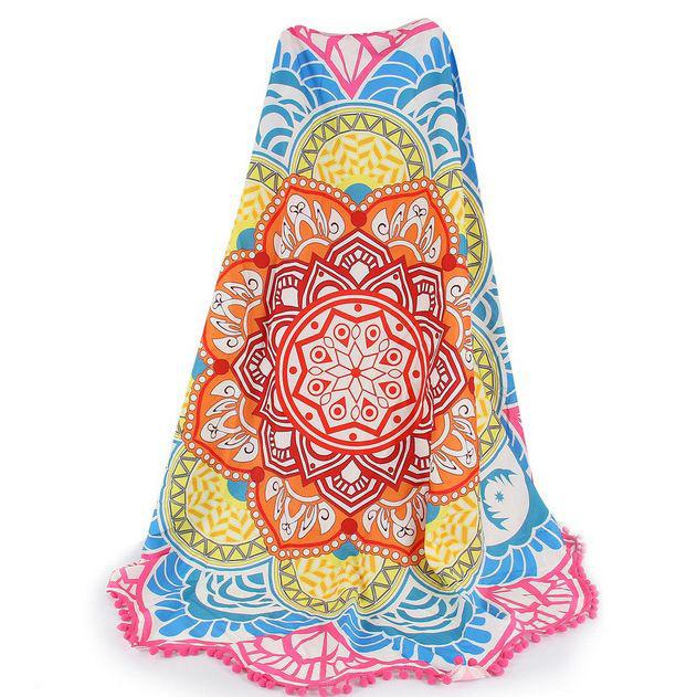 Lotus Flower Beach Throw Sports & Outdoors Pink - DailySale