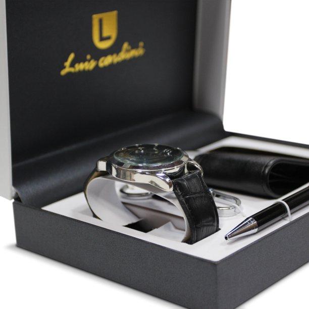 Luis Cardini Watch Gift Box Set Men's Shoes & Accessories - DailySale