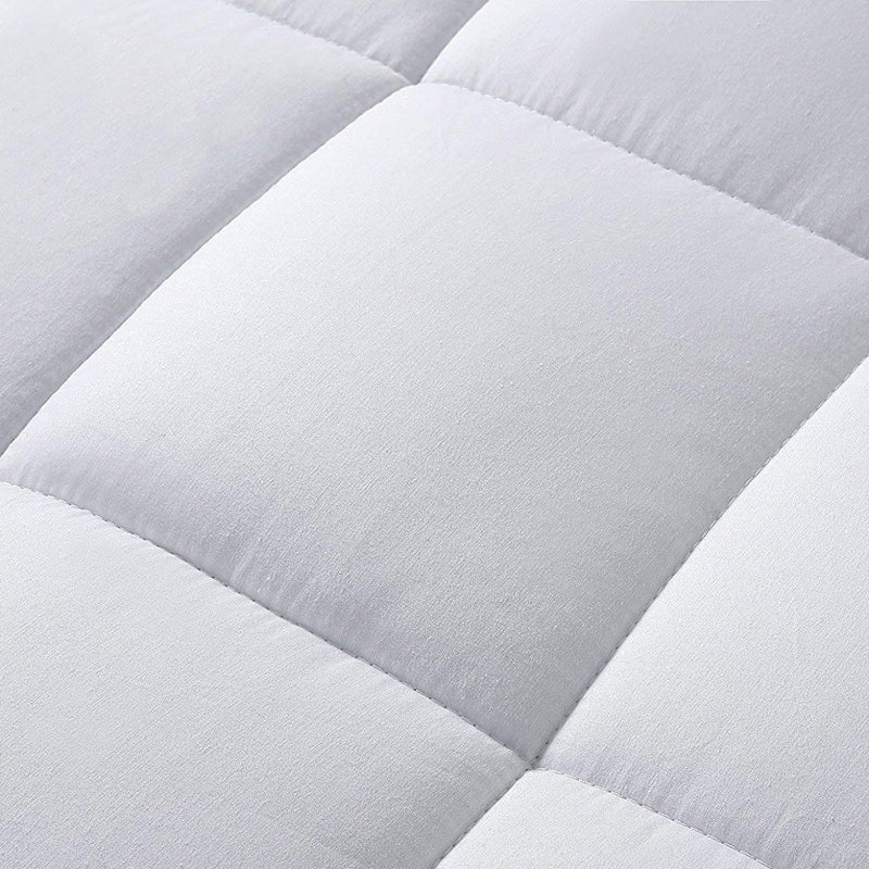 Lux Decor Collection Quilted Fitted Fully Cover Mattress Topper Linen & Bedding - DailySale