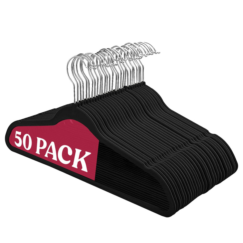 Cella 50-pack Velvet Slim Hangers 