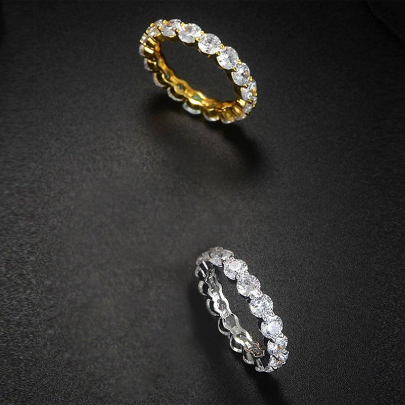 Luxury 6 CTTW Sterling Silver CZ Eternity Ring Rings - DailySale