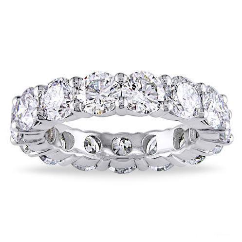Luxury 6 CTTW Sterling Silver CZ Eternity Ring Rings Silver 5 - DailySale