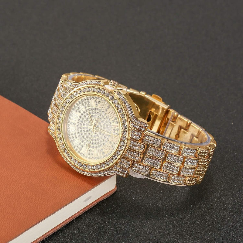 Luxury Crystal Rhinestone Quartz Watch Men's Shoes & Accessories - DailySale