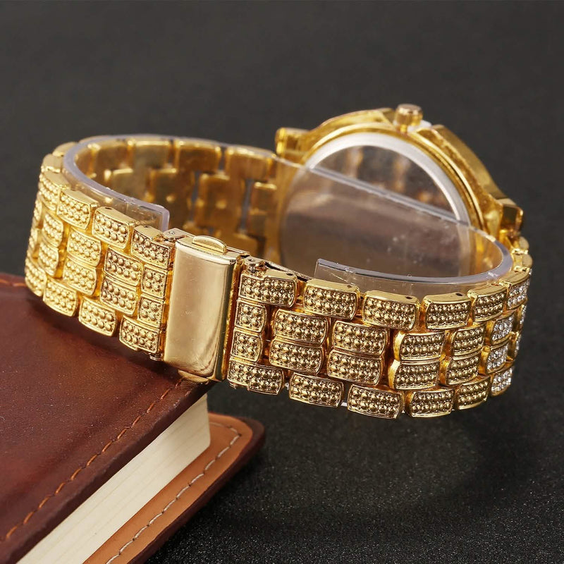 Luxury Crystal Rhinestone Quartz Watch Men's Shoes & Accessories - DailySale