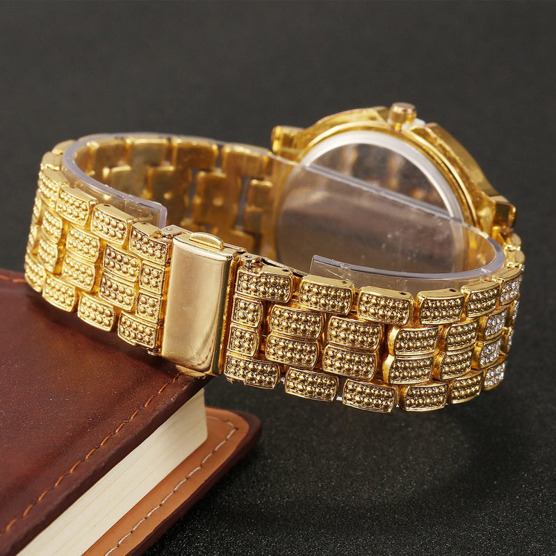 Luxury Crystal Rhinestone Quartz Watch Men's Shoes & Accessories - DailySale
