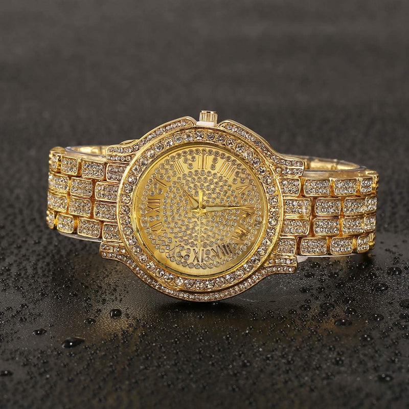 Luxury Crystal Rhinestone Quartz Watch Men's Shoes & Accessories - DailySale