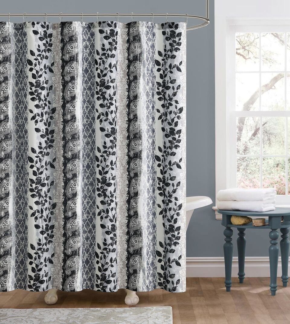 Luxury Embossed Shower Curtains Home Essentials - DailySale