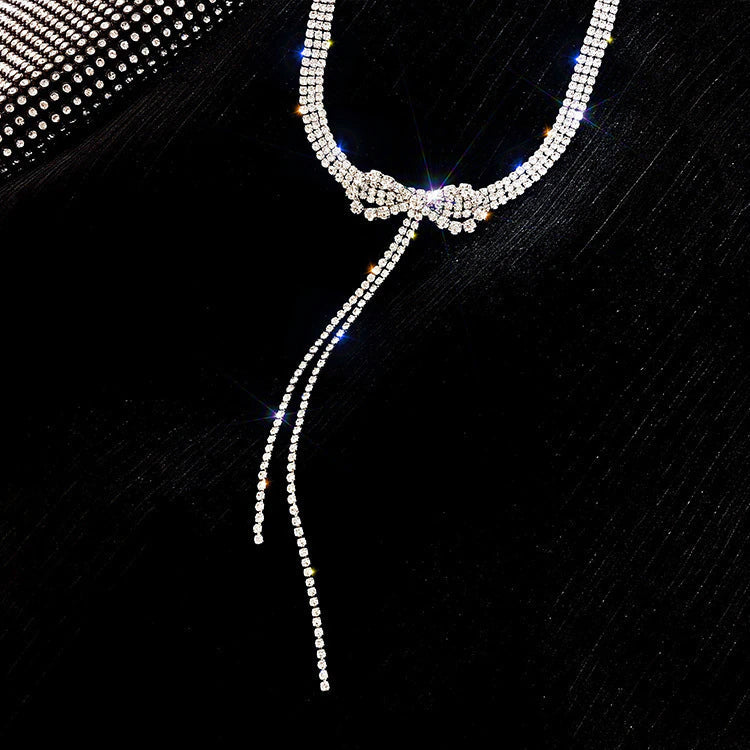 Luxury Trendy Crystal Choker Necklace Clavicle Chain Necklace For Women Wedding Fashion Jewelry Collar Necklaces - DailySale