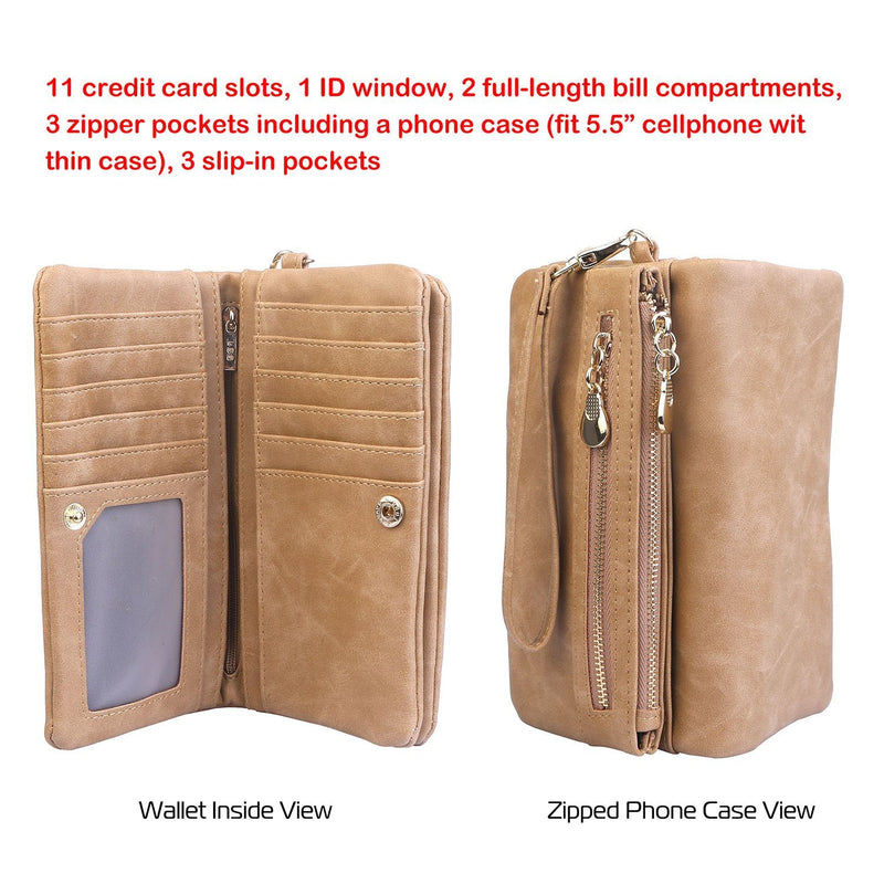 Luxury Women’s Leather Clutch Wallet