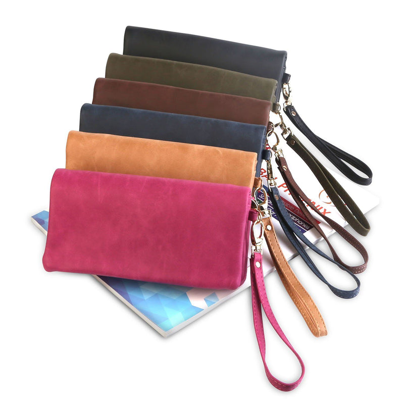 Luxury Women’s Leather Clutch Wallet Bags & Travel - DailySale