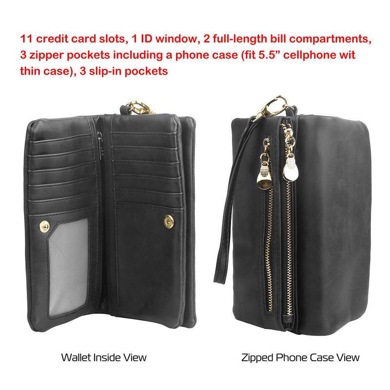 Luxury Women’s Leather Clutch Wallet