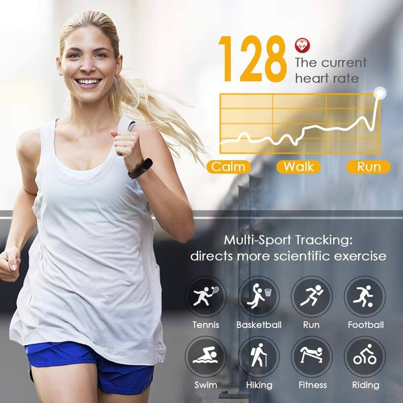 M3 Fitness Tracker - Black Wellness & Fitness - DailySale