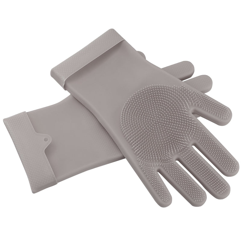 Magic Silicone Brush Dishwashing Gloves