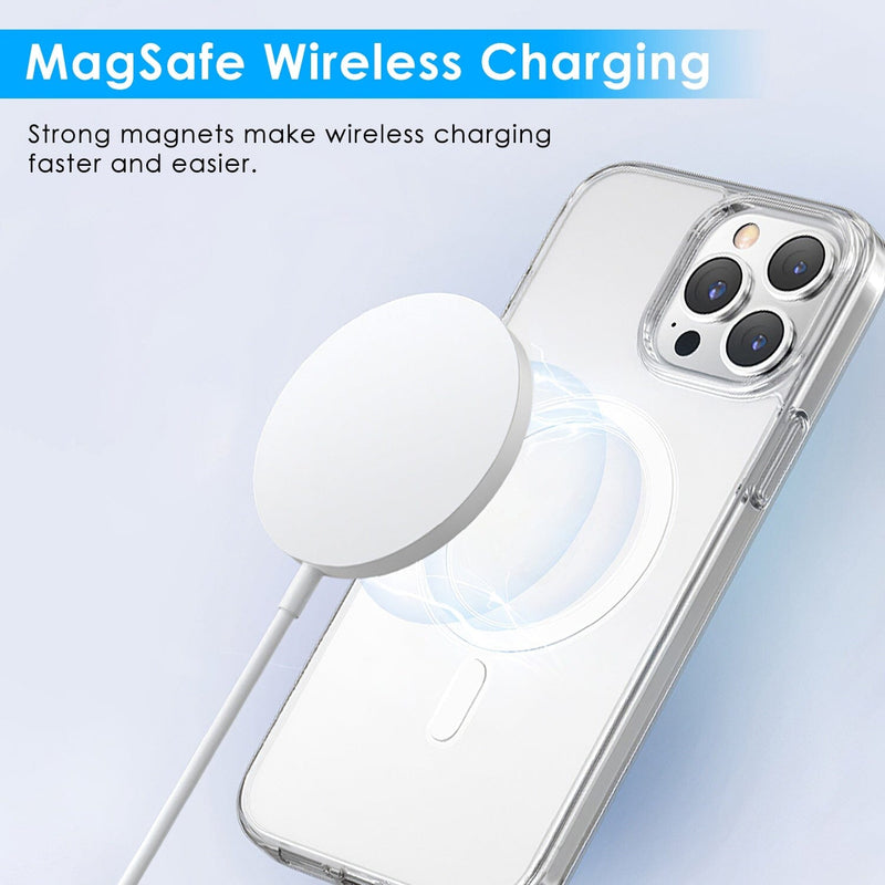 Magnetic Clear Phone Case Shockproof Transparent Phone Cover Mobile Accessories - DailySale