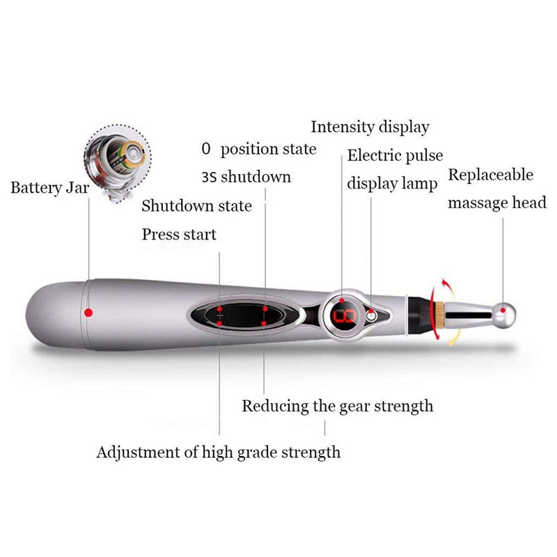 Magnetic Electric Acupuncture Meridians Laser Therapy Heal Massage Pen Wellness - DailySale