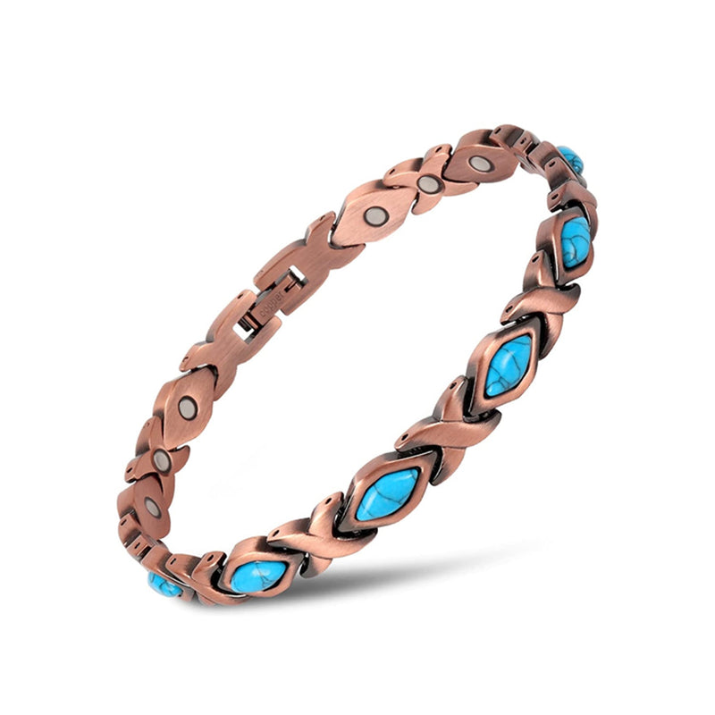 Magnetic Energy Therapy Pain Relief Copper Bracelet For Men And Women Bracelets Blue - DailySale