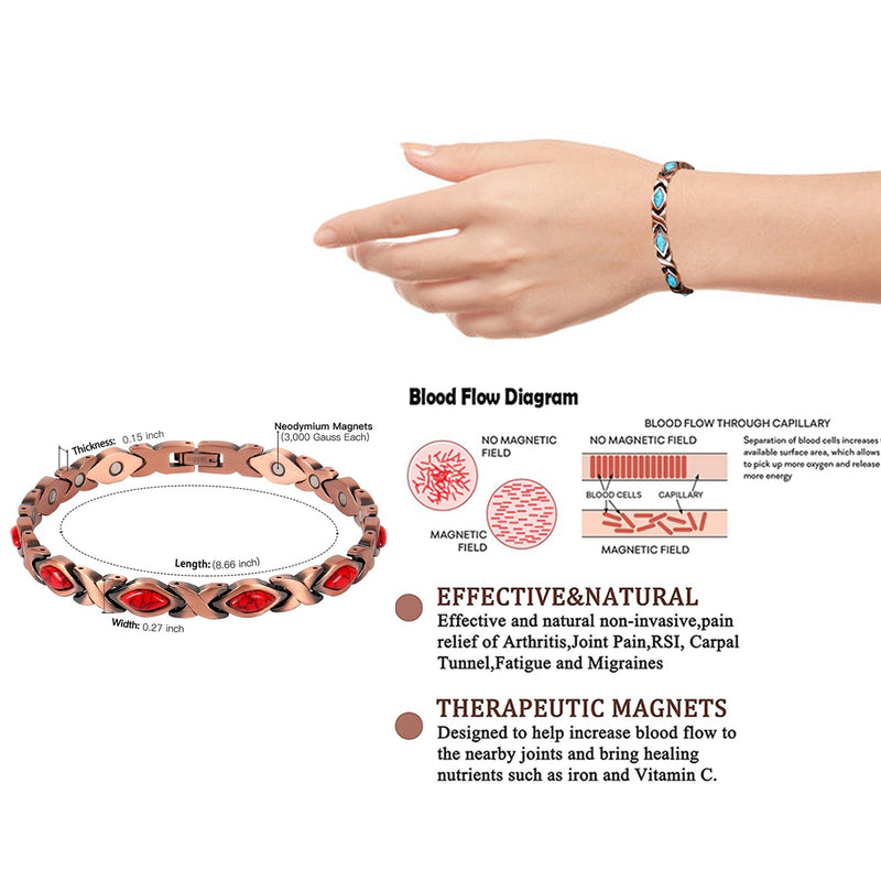 Magnetic Energy Therapy Pain Relief Copper Bracelet For Men And Women Bracelets - DailySale