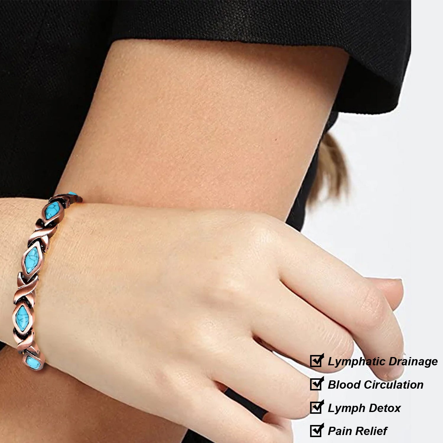 Magnetic Energy Therapy Pain Relief Copper Bracelet For Men And Women Bracelets - DailySale