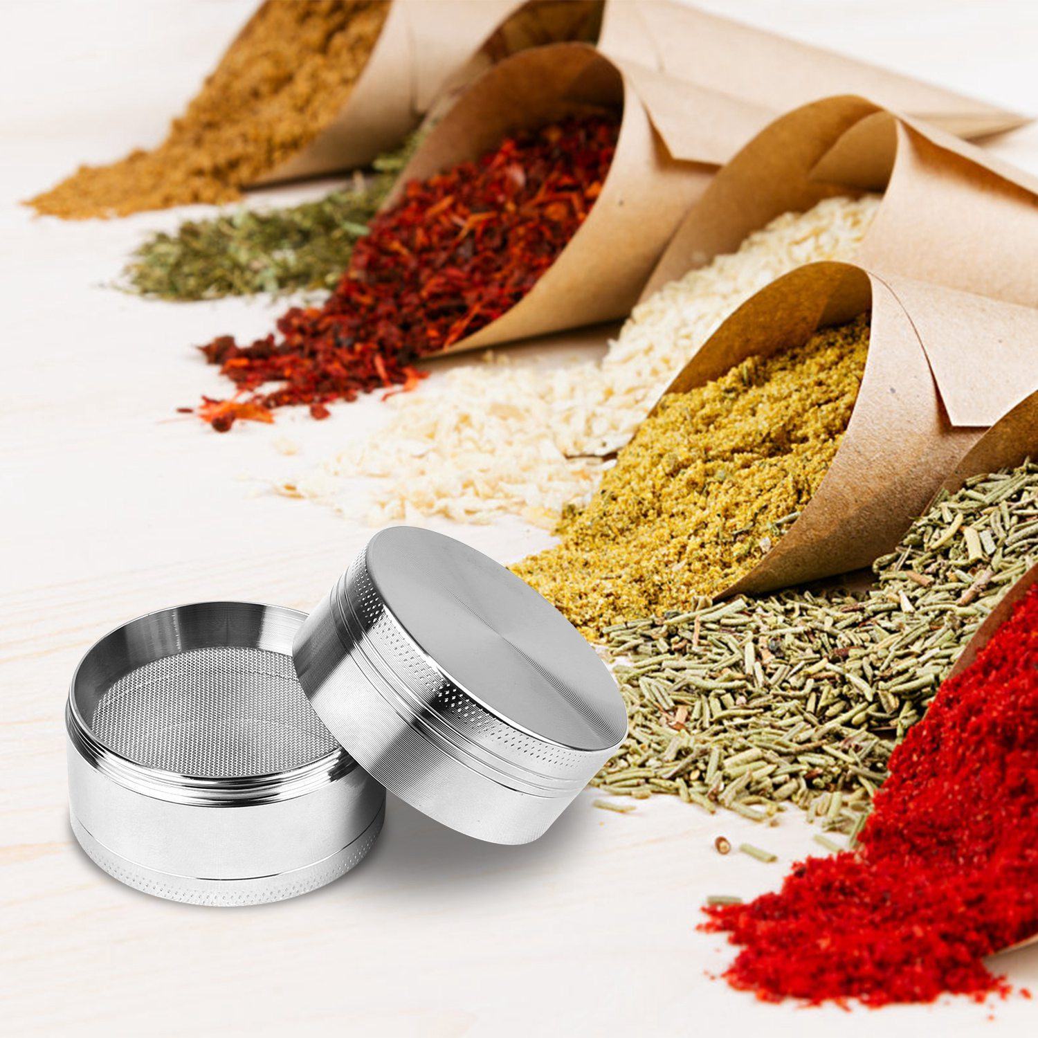 Magnetic Herb Spice Tobacco Grinder Kitchen & Dining - DailySale