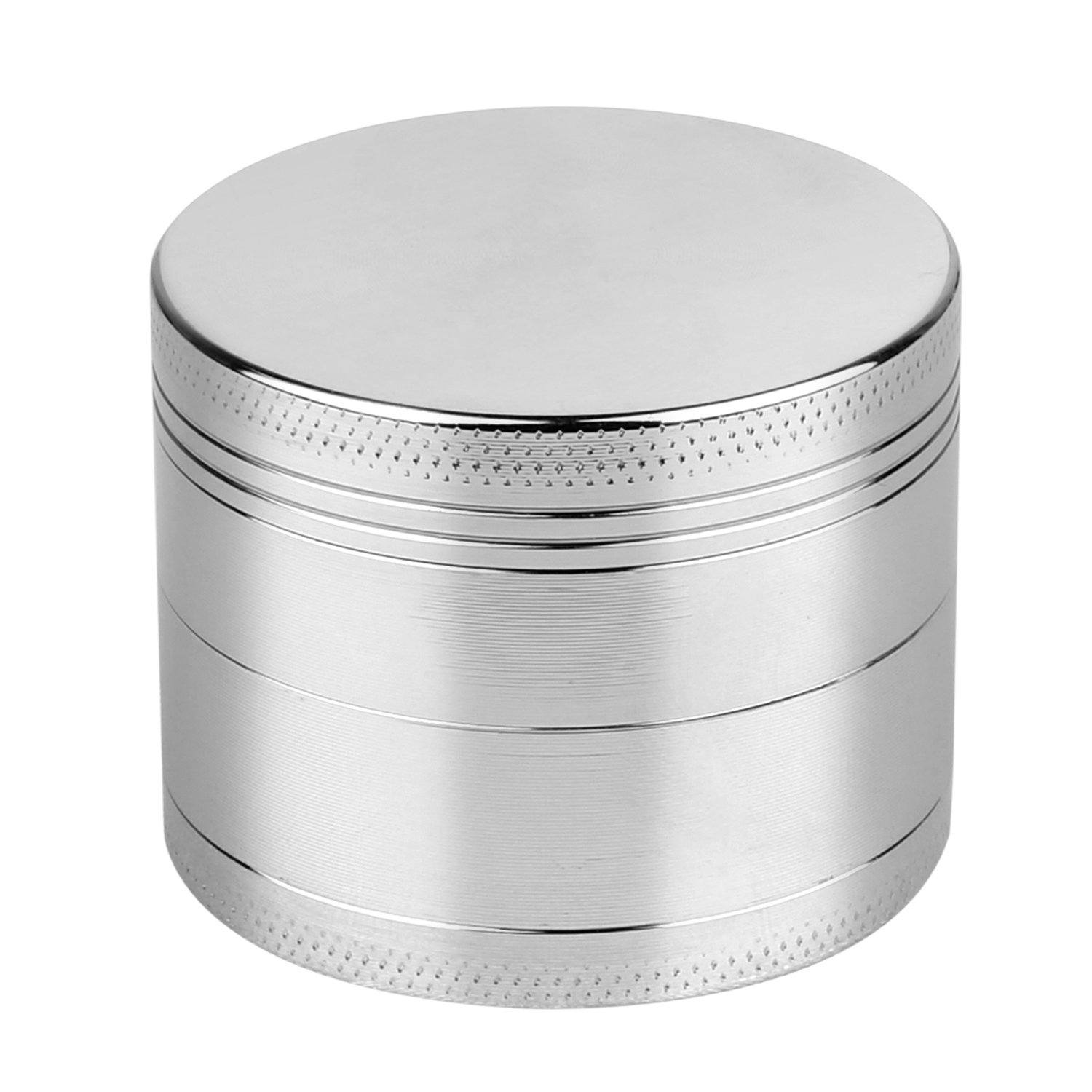 Magnetic Herb Spice Tobacco Grinder Kitchen & Dining Silver - DailySale