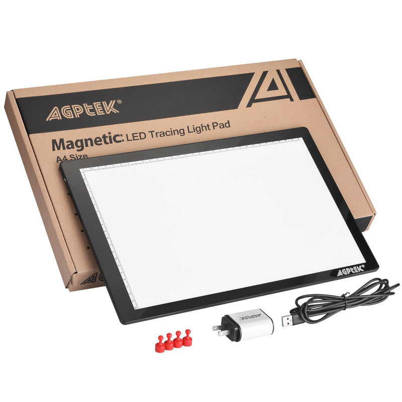 Magnetic LED Artcraft Tracing Light Pad A4 Size Lightbox Art & Craft Supplies - DailySale