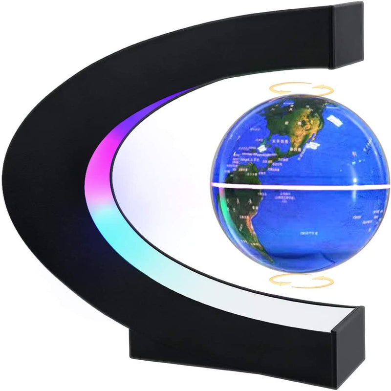 Magnetic Levitation Globe with LED Light Furniture & Decor Blue - DailySale