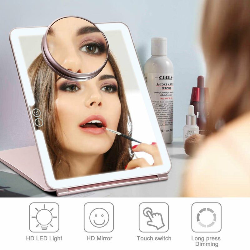 Magnifier USB Charging LED Makeup Mirrors Beauty & Personal Care - DailySale