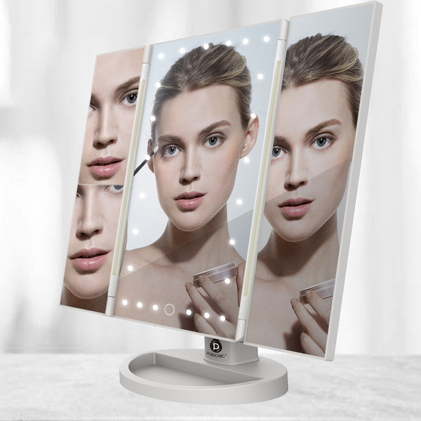 Pursonic 24 LED Tri Fold Vanity Mirror - DailySale, Inc