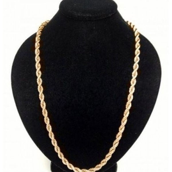 18K Solid Gold Rope Chain - Assorted Sizes - DailySale, Inc