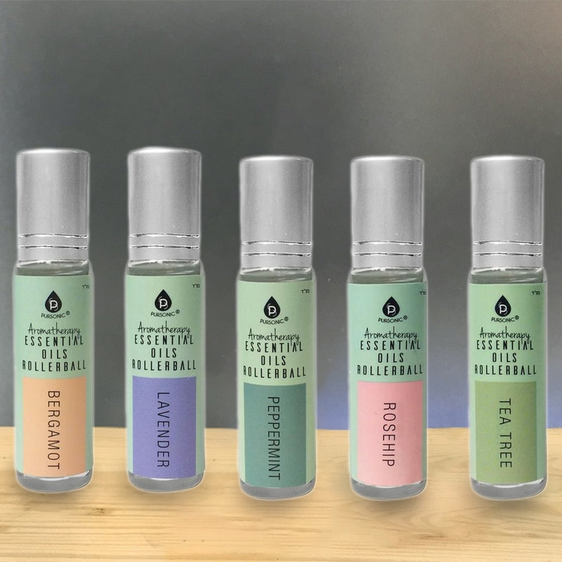 5-Pack: Pursonic Aromatherapy Essential Oils Rollerball - DailySale, Inc