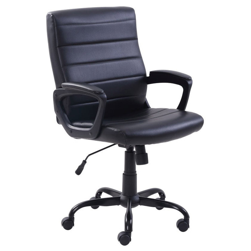 Mainstays Bonded Leather Mid-Back Manager's Office Chair Everything Else - DailySale