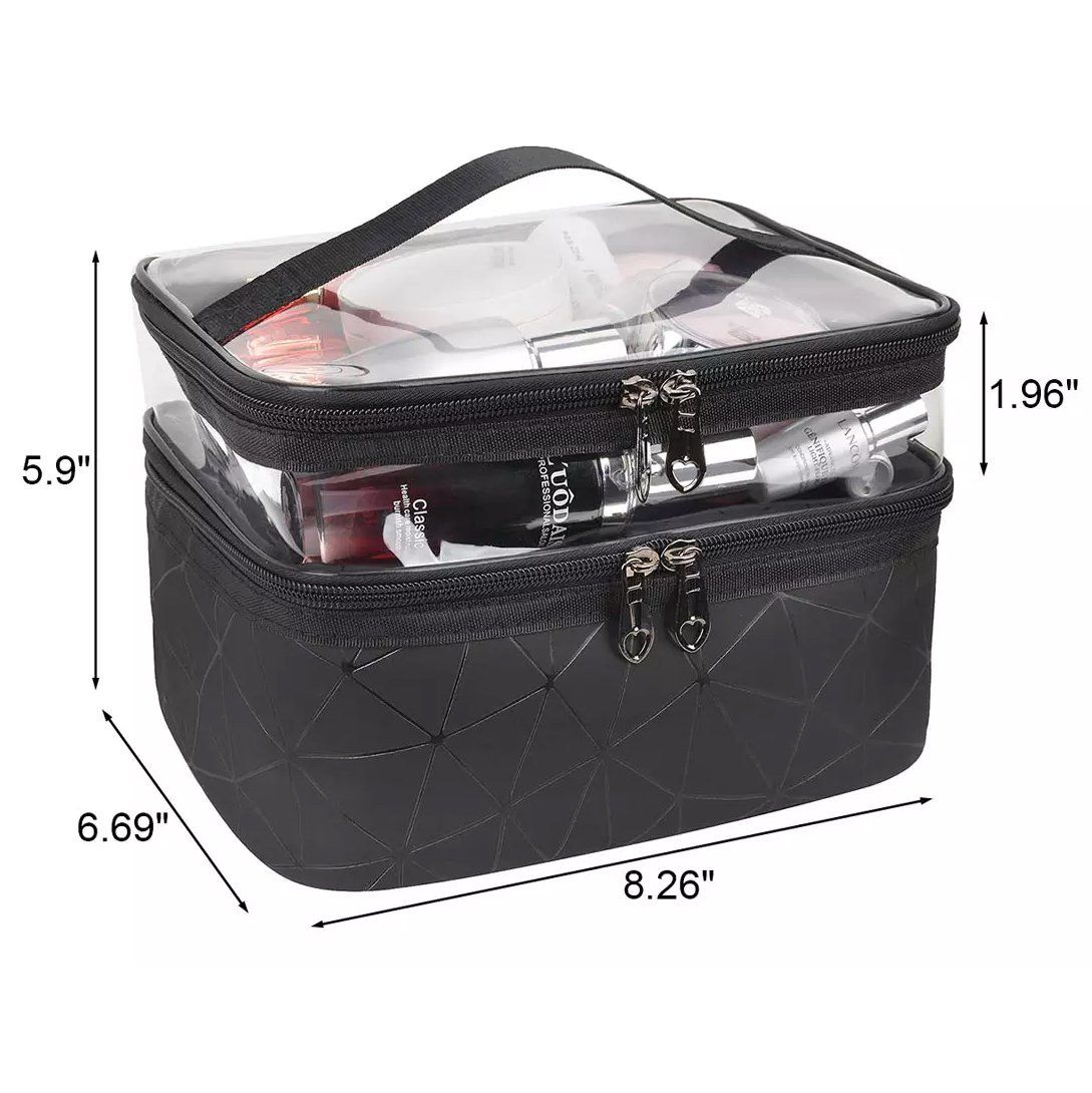 Makeup Bags Double layer Travel Cosmetic Cases Bags & Travel - DailySale