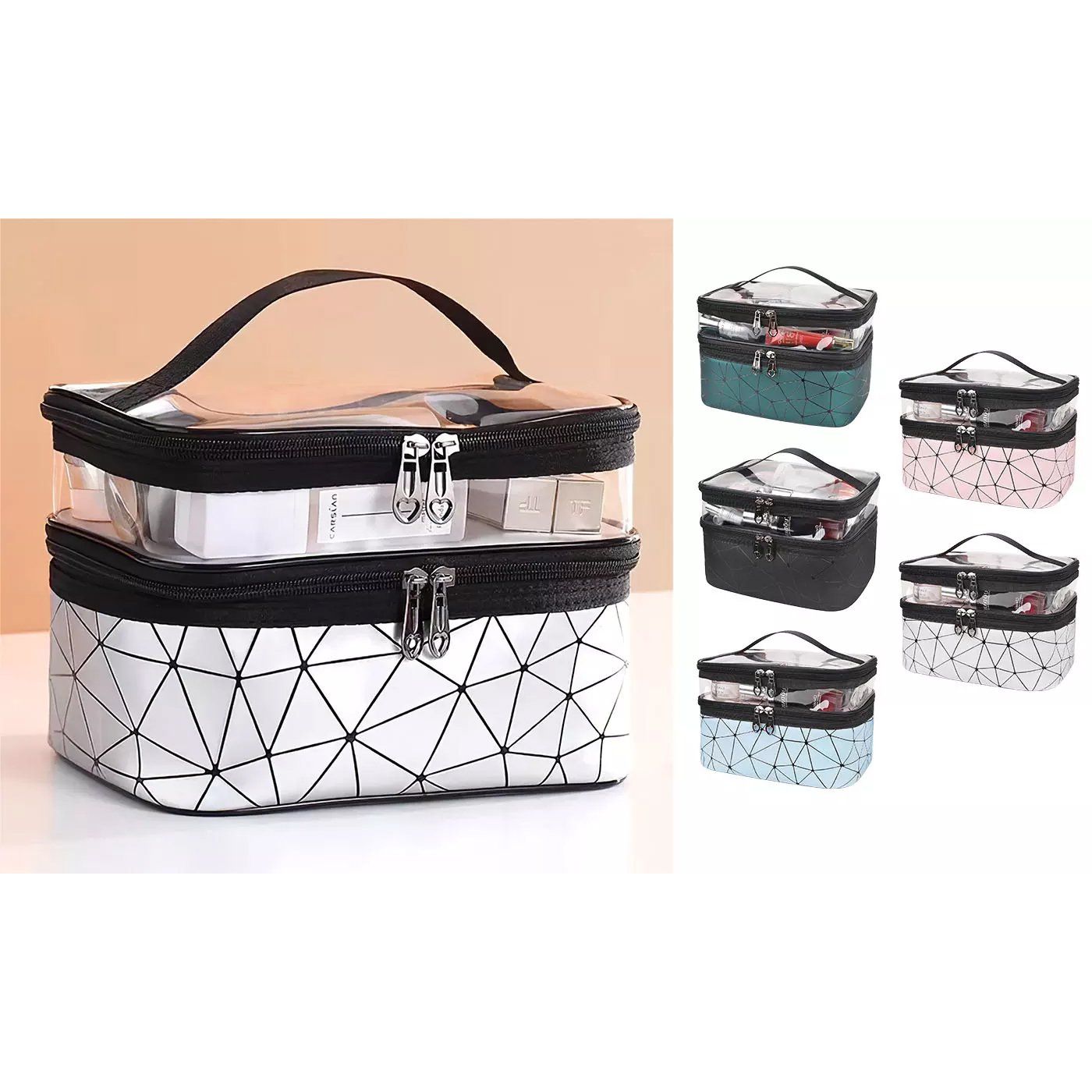 Makeup Bags Double layer Travel Cosmetic Cases Bags & Travel - DailySale