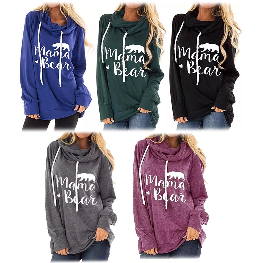 Mama Bear Hooded Fashion Tunic Women's Clothing - DailySale